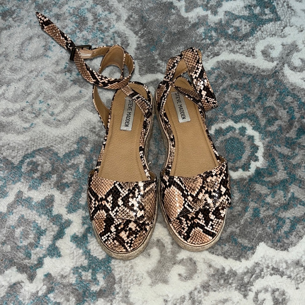 Snake Skin Steve Madden Wedges